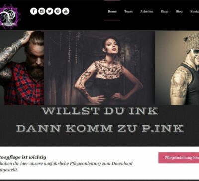 Neue Webseite by Pink Tattoo Studio