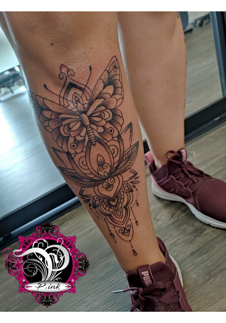 Schmetterling Mandala Tattoo – P.ink Neustadt bei Coburg