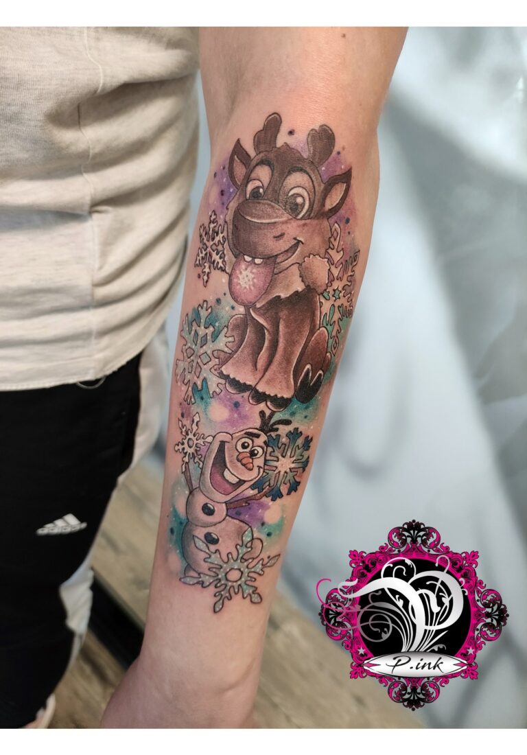 Eiskönigin Olaf Sven Tattoo – P.ink Neustadt bei Coburg