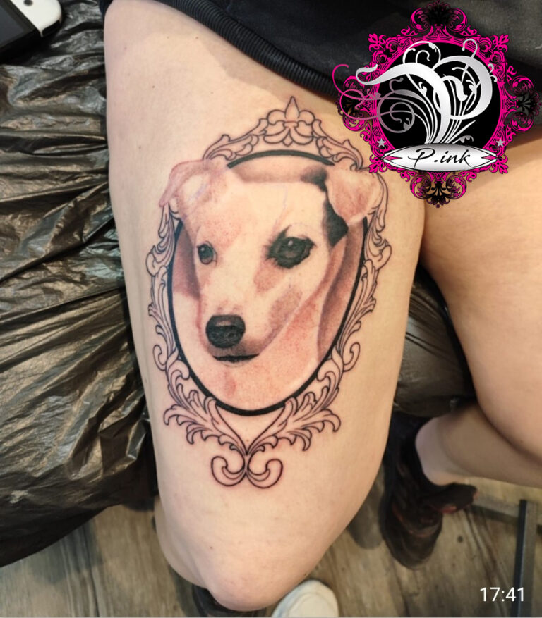 Portrait Hund Tattoo – P.ink Neustadt bei Coburg